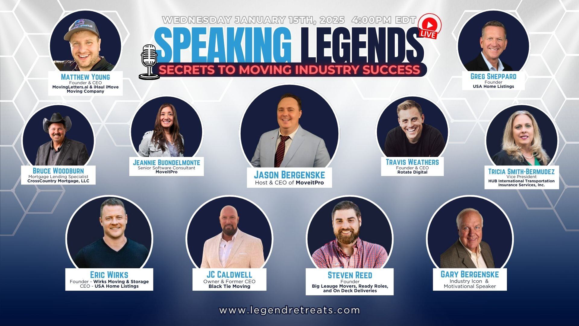 Episode 24 - Legends Webinar Special - Secrets to Moving Industry Success